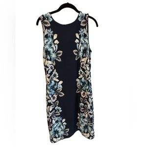 White House Black Market Floral Column Dress